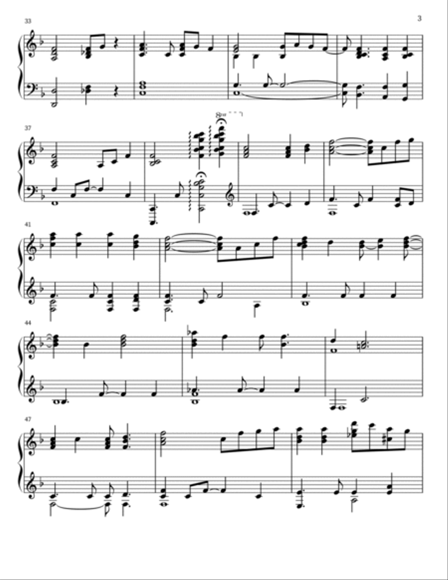 This Little Light of Mine [arr. for solo piano] Piano Solo scores gallery preview page 3
