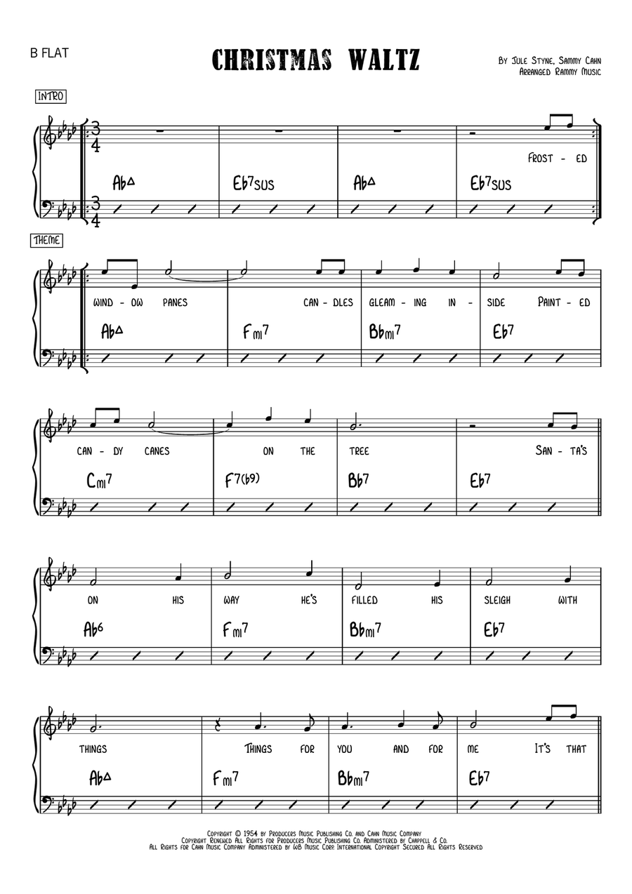The Christmas Waltz The Christmas Waltz Piano scores gallery preview page 3