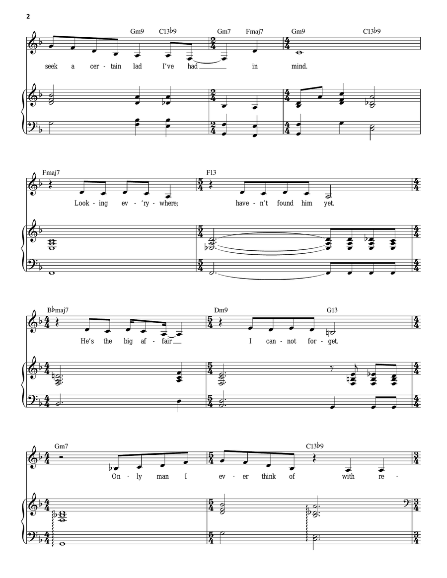 Someone To Watch Over Me Piano, Vocal scores gallery preview page 2