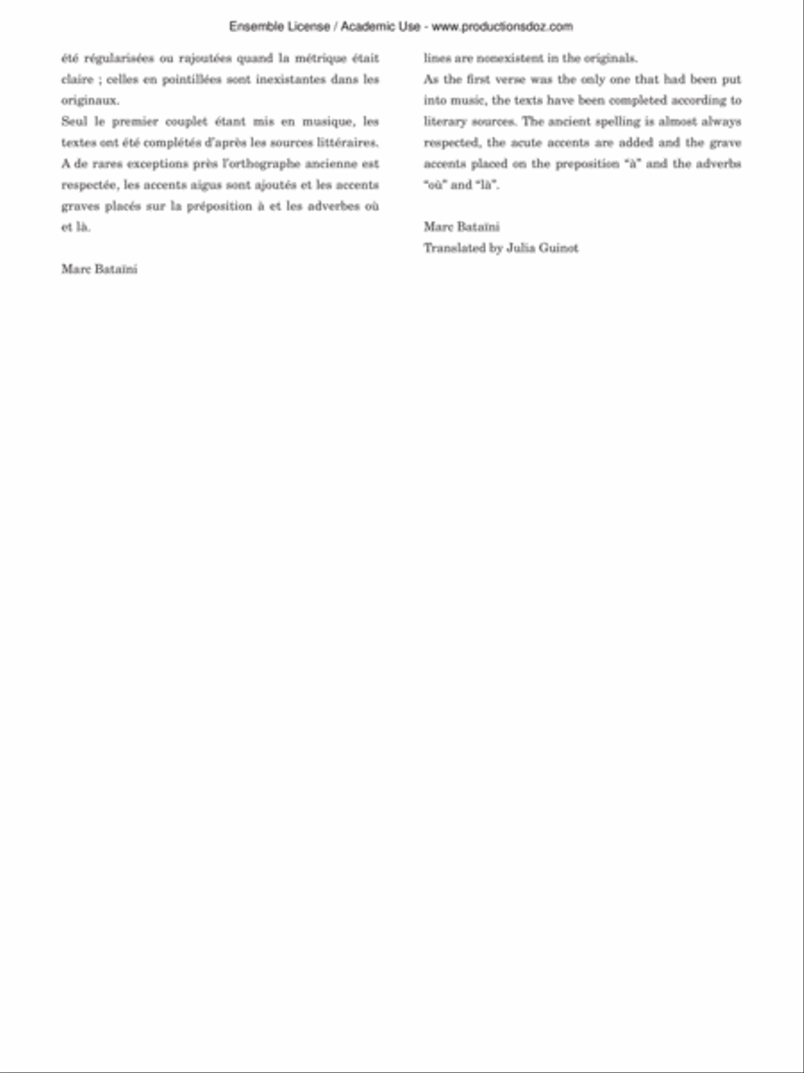 Airs de cour, vol. 2 Classical Guitar scores gallery preview page 5