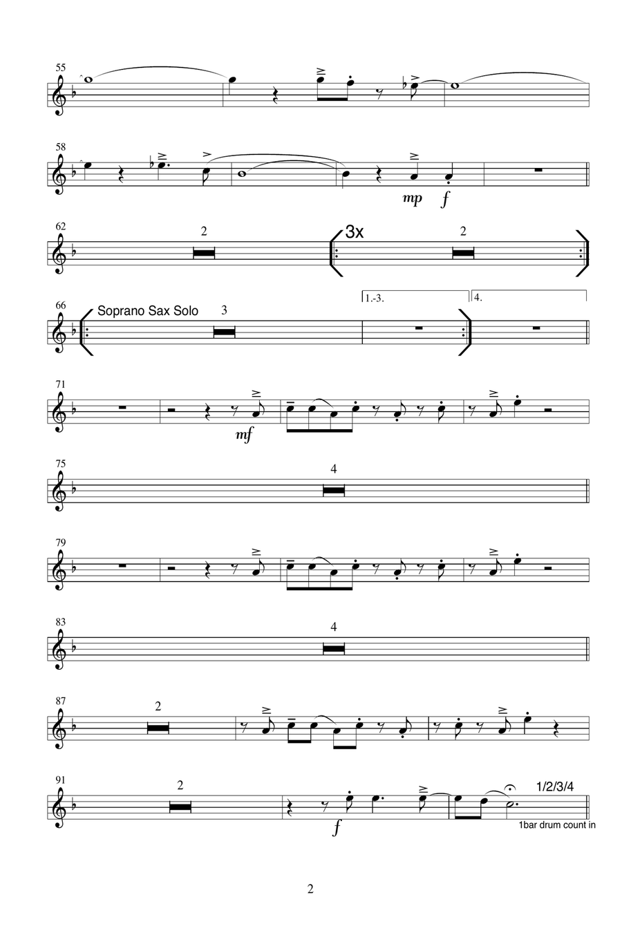 Butterfly Instrumental Jazz Ensemble scores gallery preview page 2