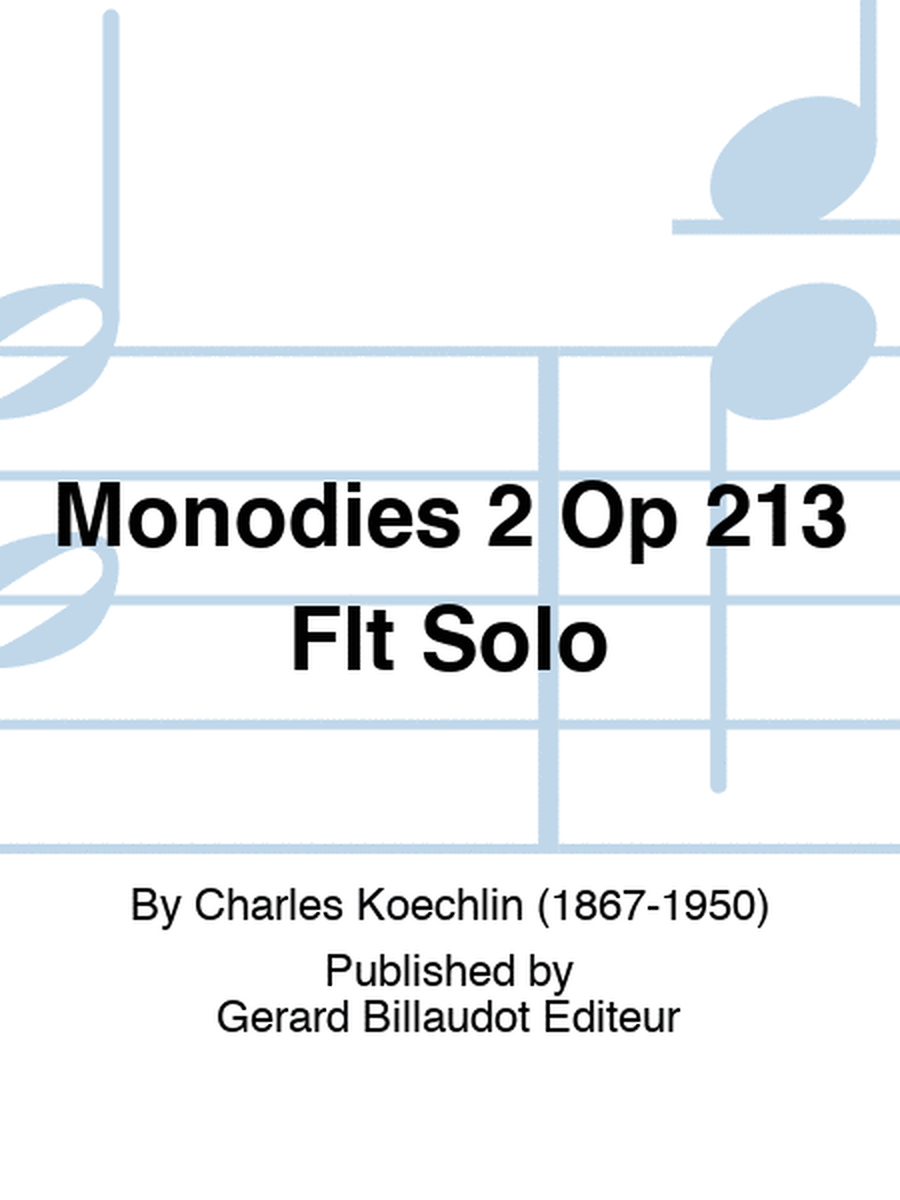 Monodies 2 Op 213 Flt Solo