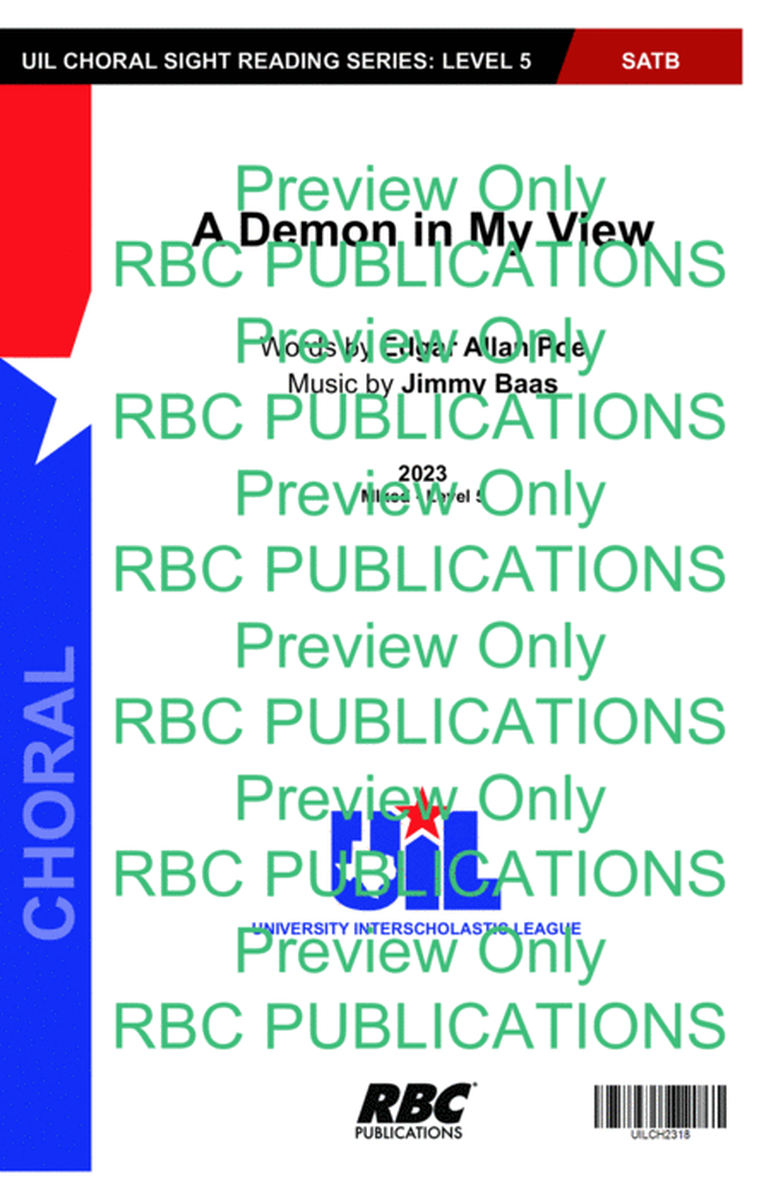 A Demon in My View SATB