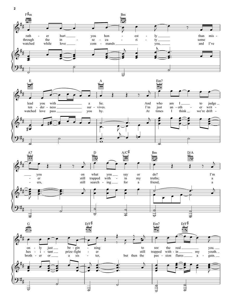 Sometimes When We Touch Acoustic Guitar scores gallery preview page 2