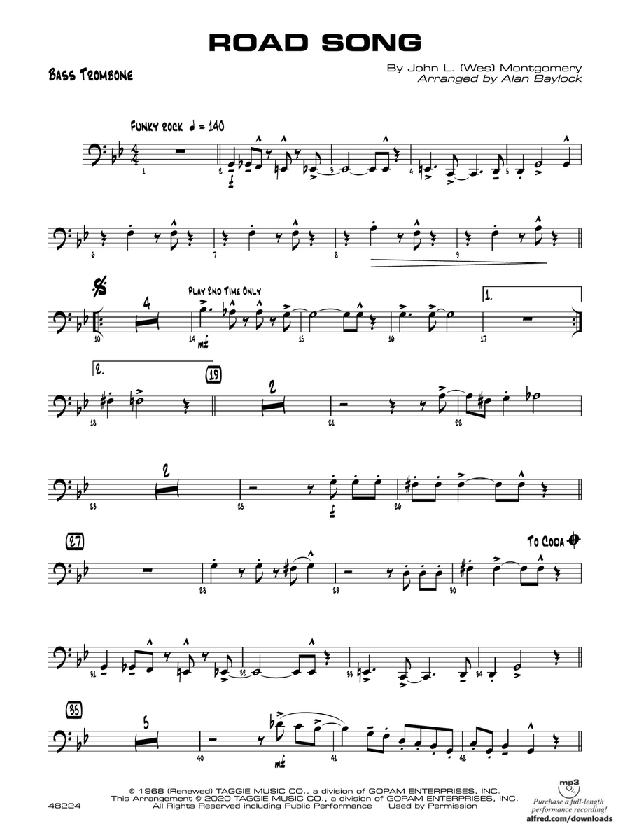 Road Song: Bass Trombone