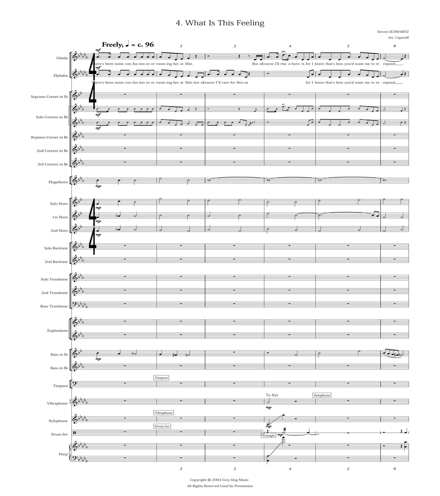 What Is This Feeling? Brass Band scores gallery preview page 2