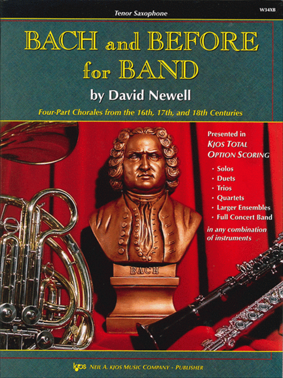 Bach and Before For Band - Bb Tenor Saxophone Tenor Saxophone scores gallery preview page 1