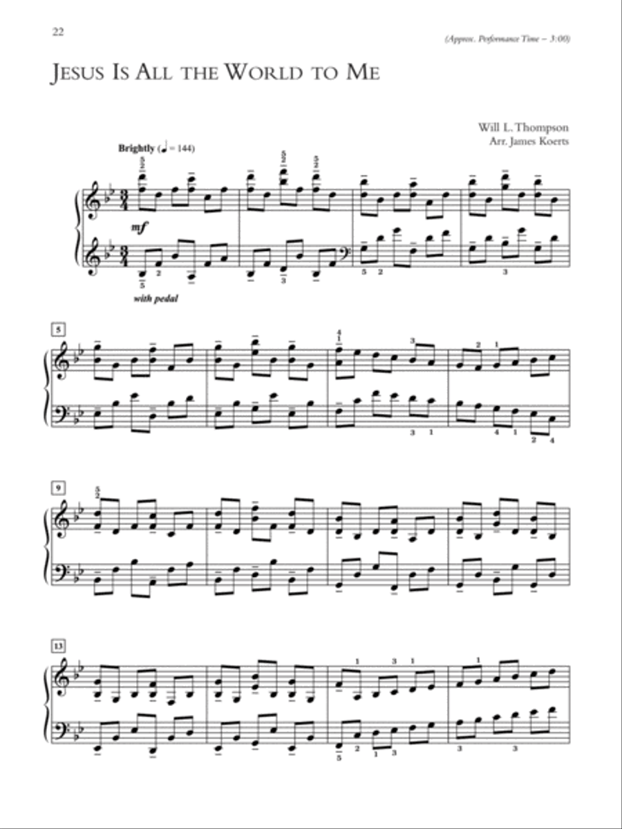 Wondrous Hymns, Book 1 Piano Solo scores gallery preview page 7
