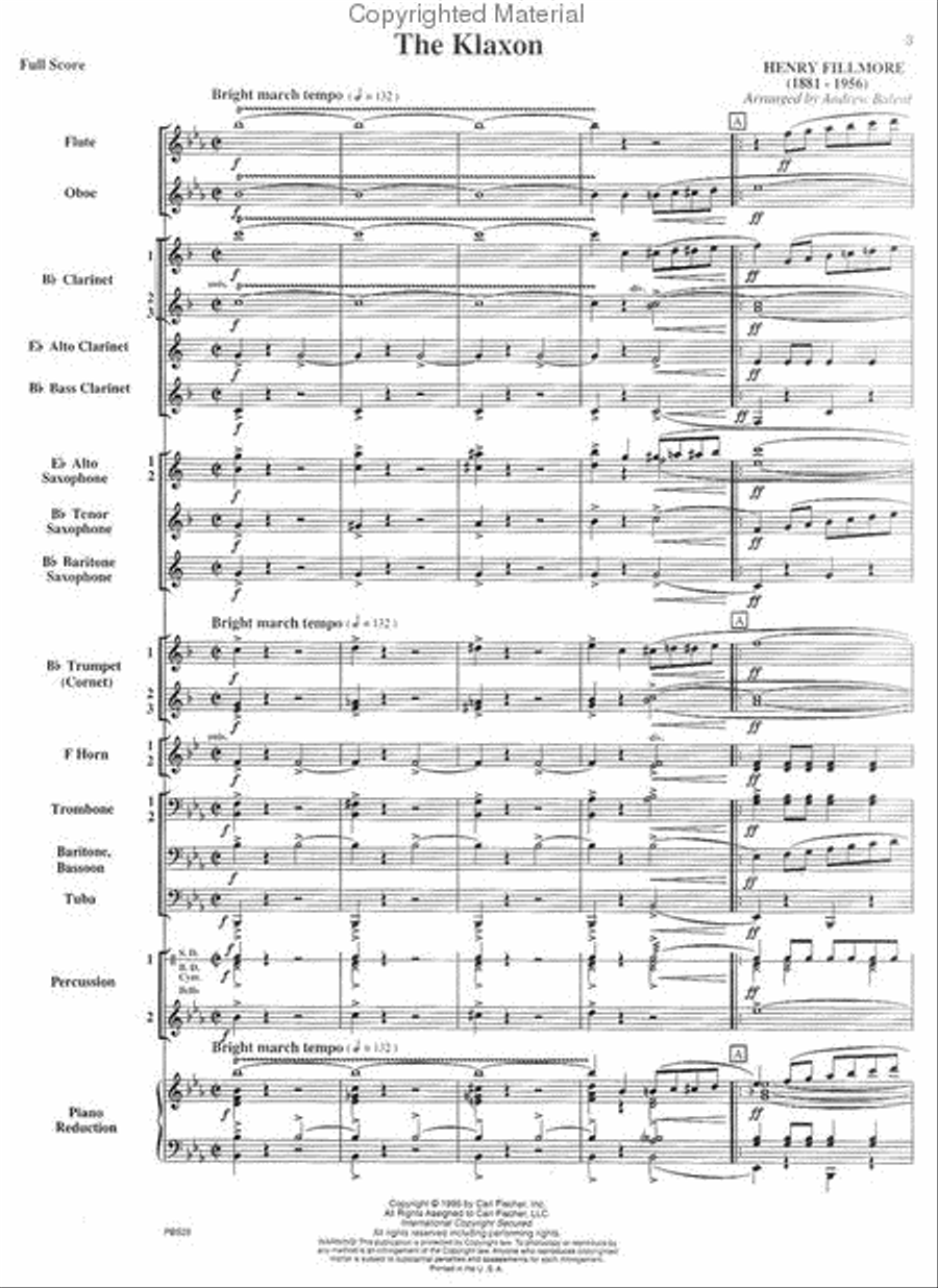The Klaxon The Klaxon Concert Band scores gallery preview page 2