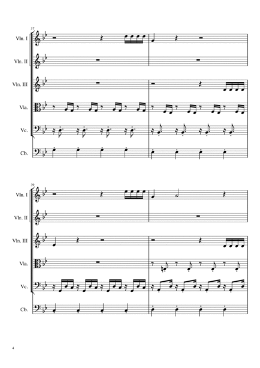 Love String Quartet scores gallery preview page 4