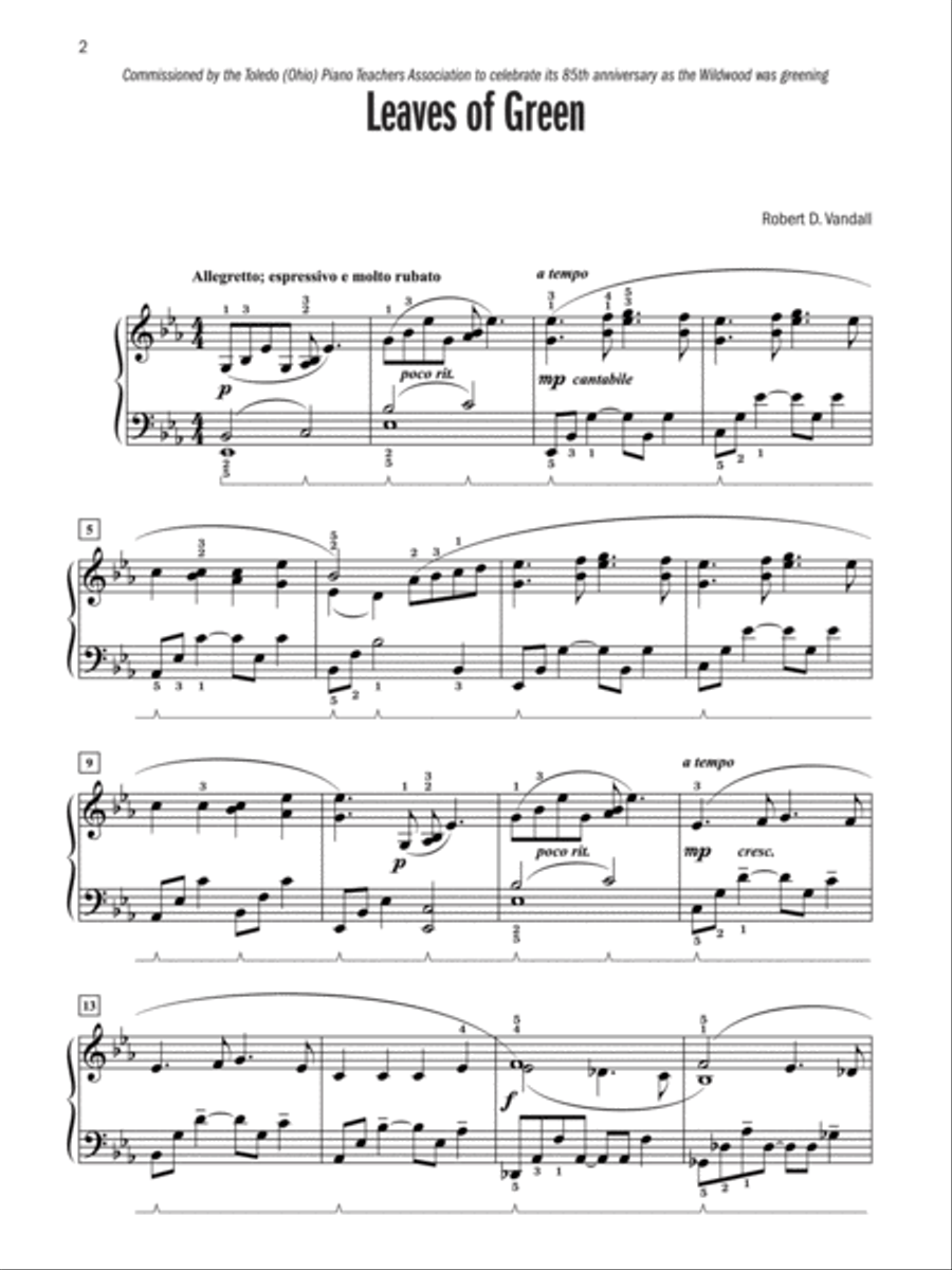 Celebrated Lyrical Solos, Book 5 Piano Solo scores gallery preview page 7