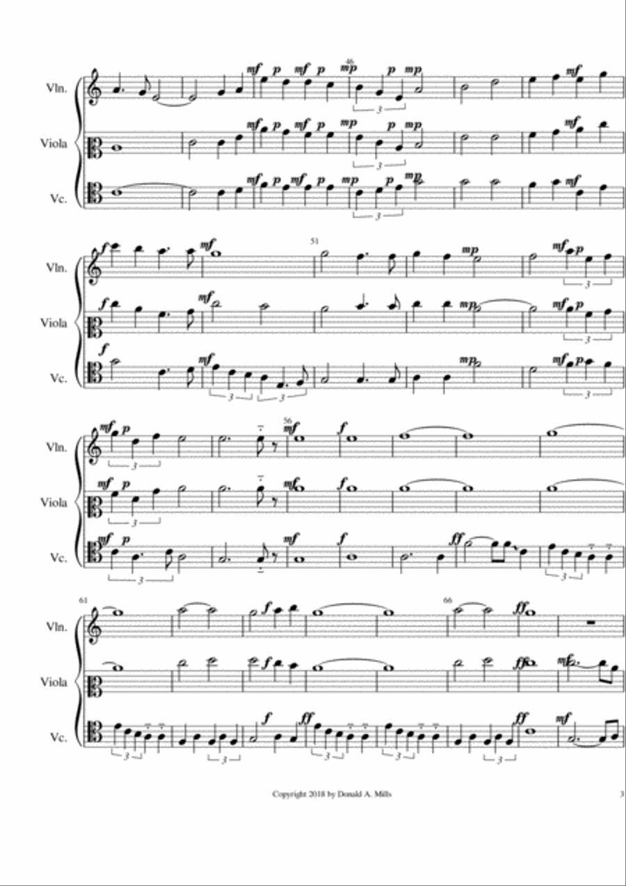 River of Grass (Everglades) String Trio scores gallery preview page 3