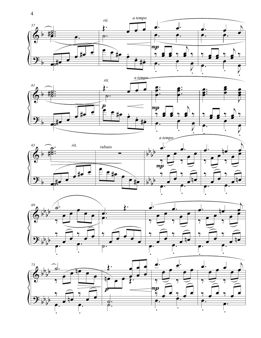 How to say that I love you Piano Solo scores gallery preview page 4