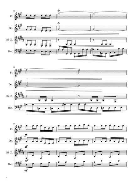 Les Toreadors from Carmen Suite No. 1 Arranged for Woodwind Quartet image number null