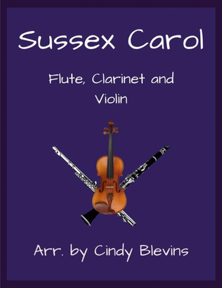 Sussex Carol, Flute, Clarinet and Violin