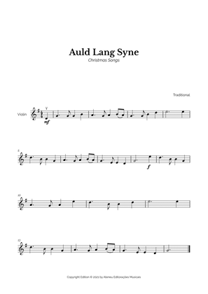 Auld Lang Syne for Easy Violin Solo