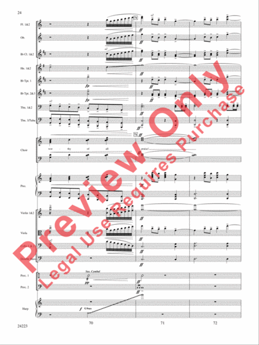 Living Lord Living Lord Choir scores gallery preview page 25