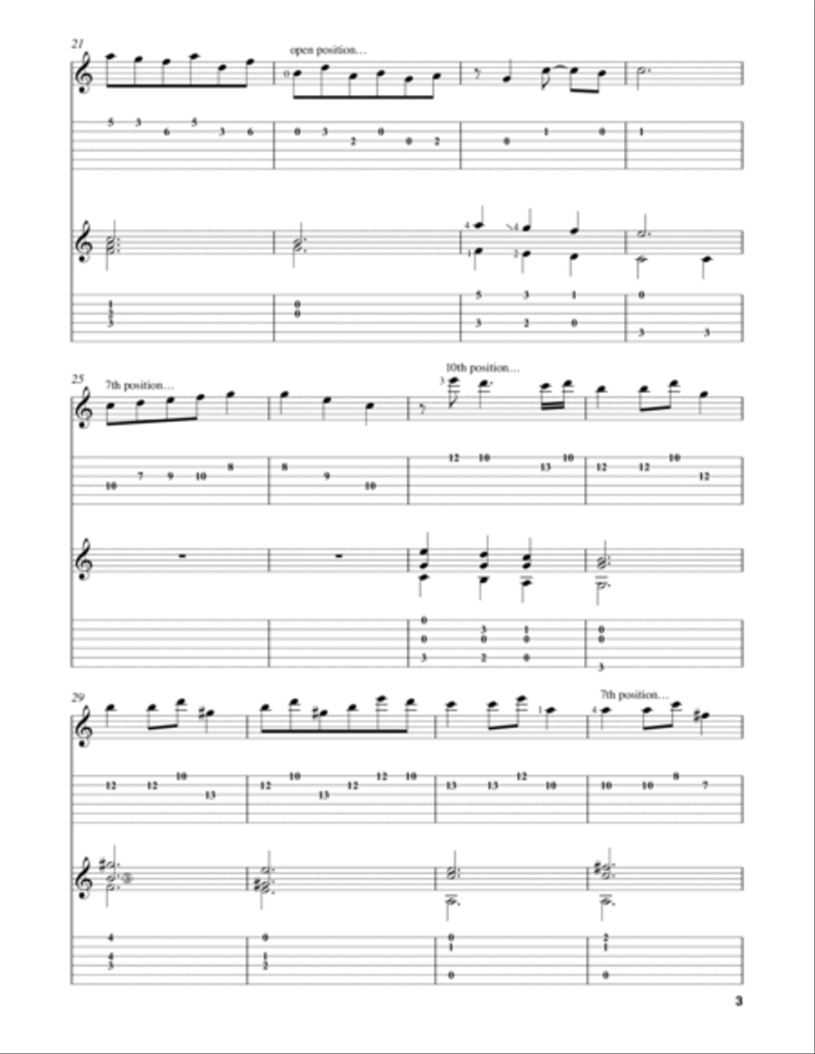 Menuet (from Lute Suite No. 25) Lute scores gallery preview page 3