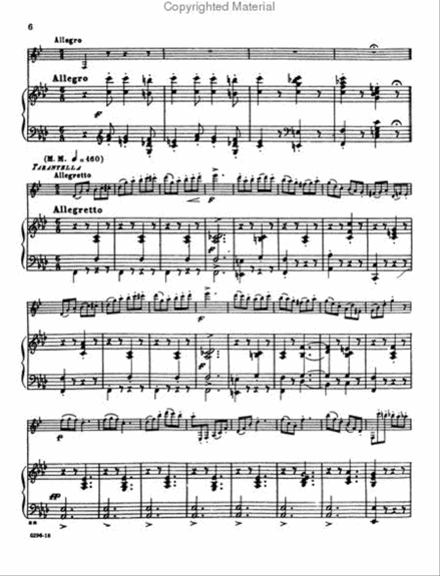 Adagio E Tarantella B-Flat Clarinet scores gallery preview page 3