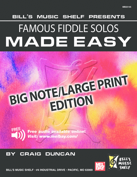 Famous Fiddle Solos Made Easy - Big Note/Large Print Edition