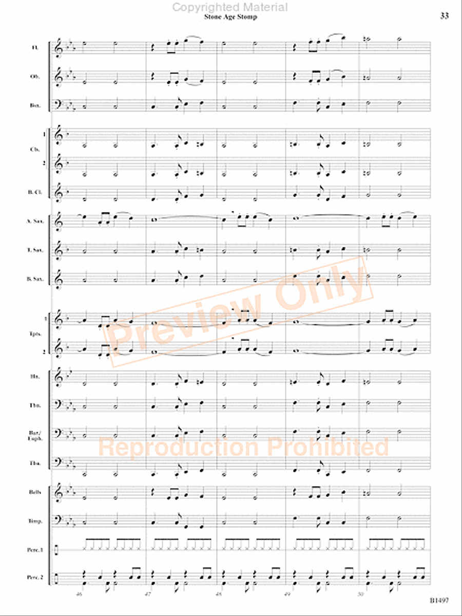Curtain Up! Concert Band scores gallery preview page 78