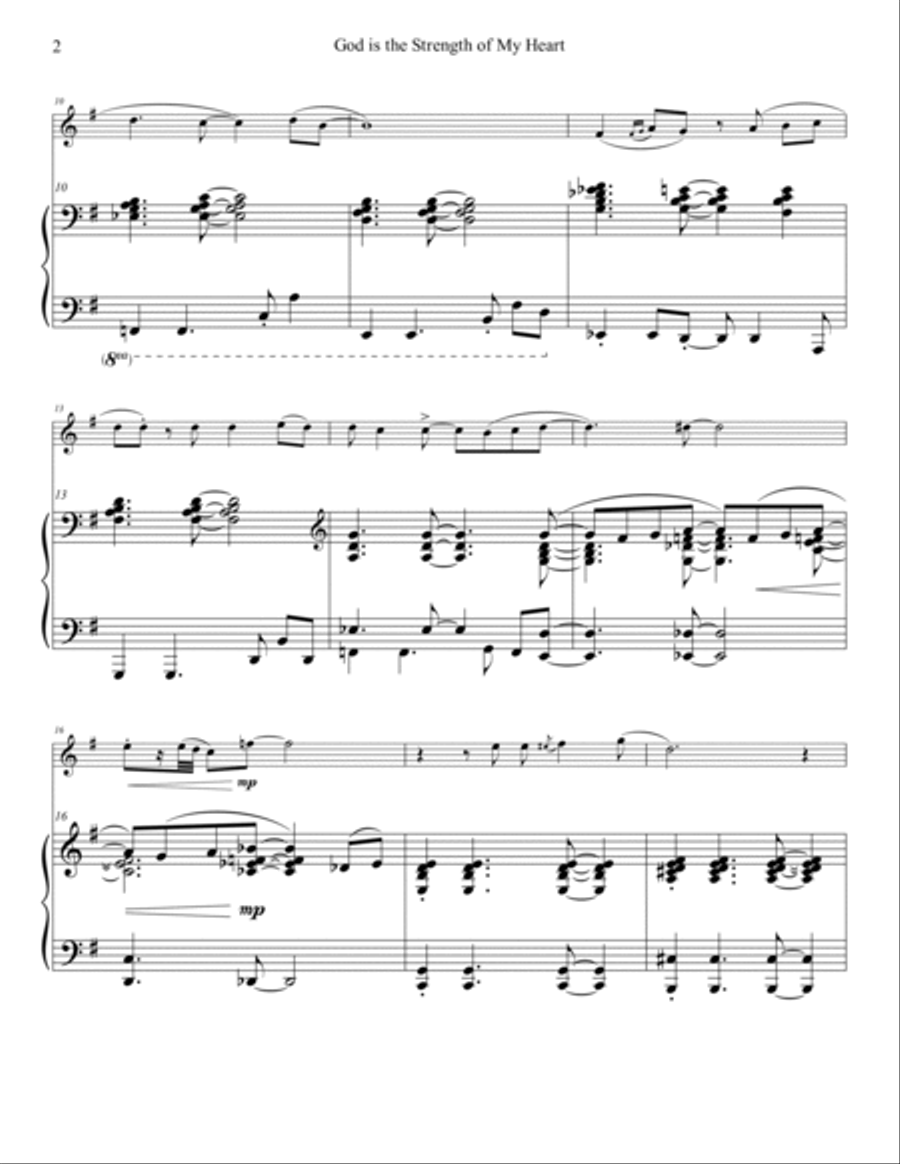 God Is The Strength Of My Heart Flute Solo scores gallery preview page 3