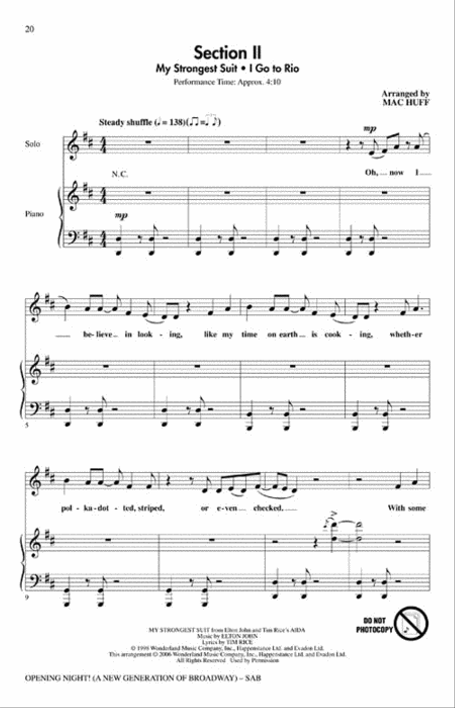 Opening Night 3-Part scores gallery preview page 4