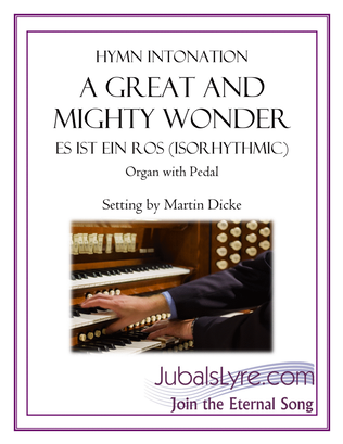 Book cover for A Great and Mighty Wonder (Hymn Intonation for Organ)