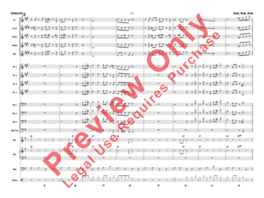 Sing, Sing, Sing Jazz Ensemble scores gallery preview page 36