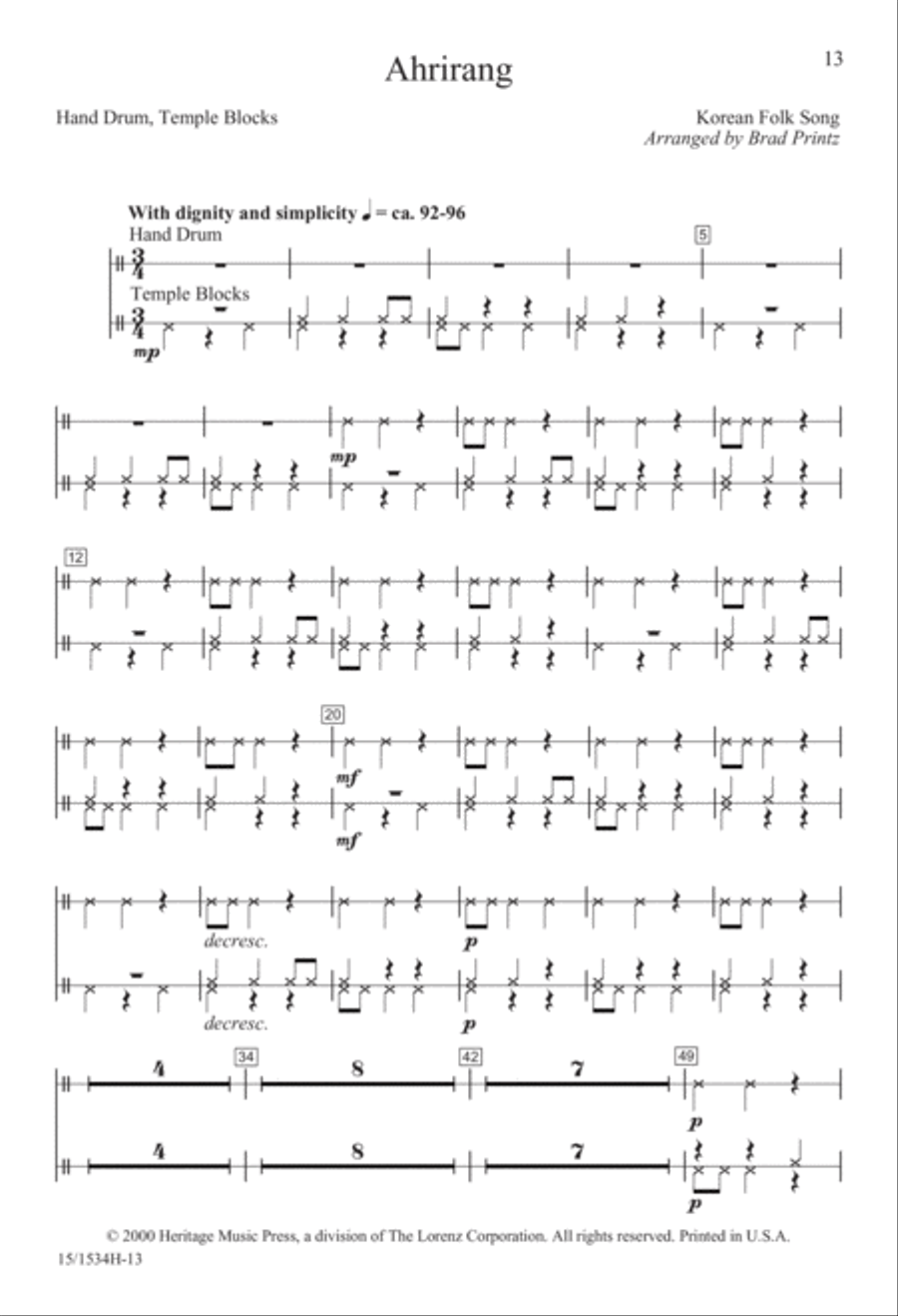 Ahrirang 3-Part scores gallery preview page 14