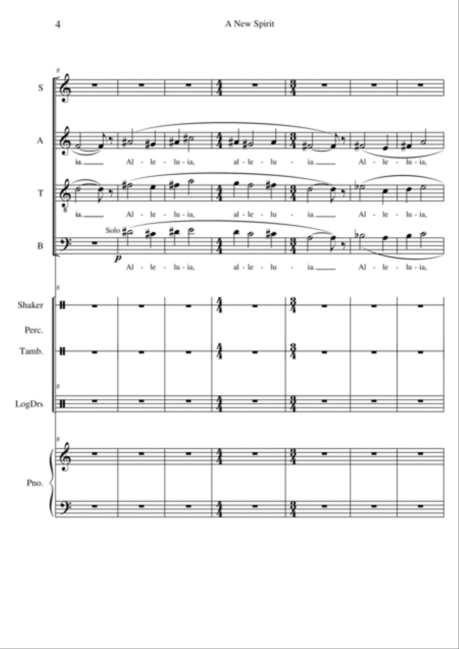 A New Spirit 4-Part scores gallery preview page 4