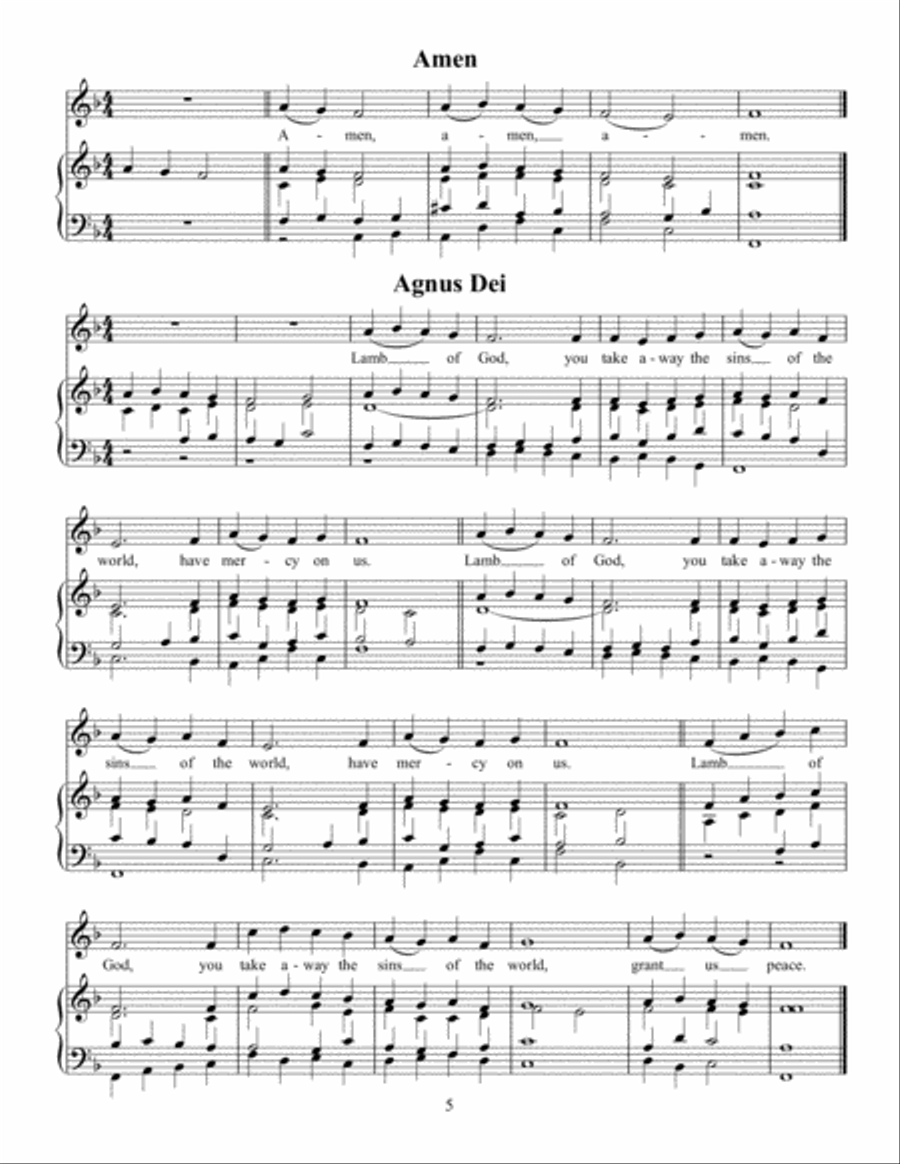 Stirling Bridge Mass Choir scores gallery preview page 3