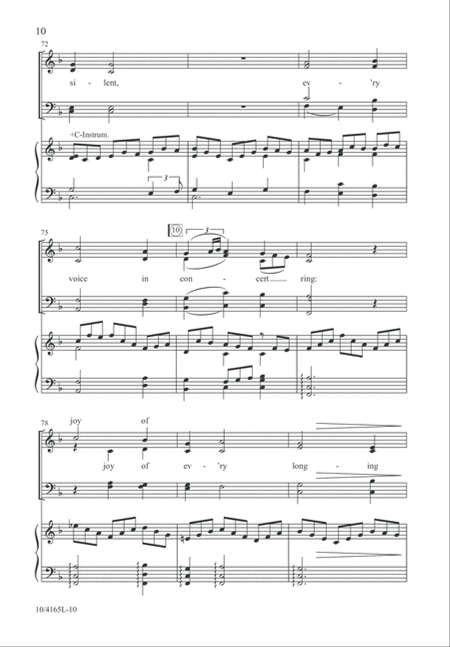 Joy of Every Longing Heart 4-Part scores gallery preview page 11