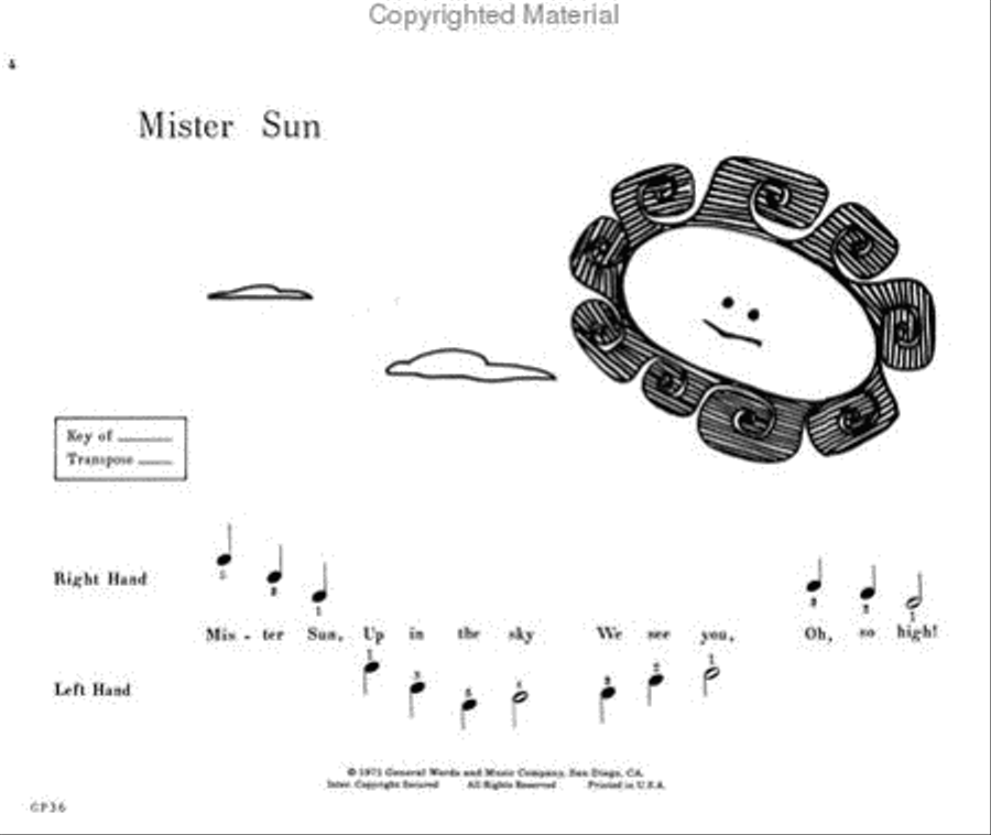 Pre-Reading Solos Piano Method scores gallery preview page 2