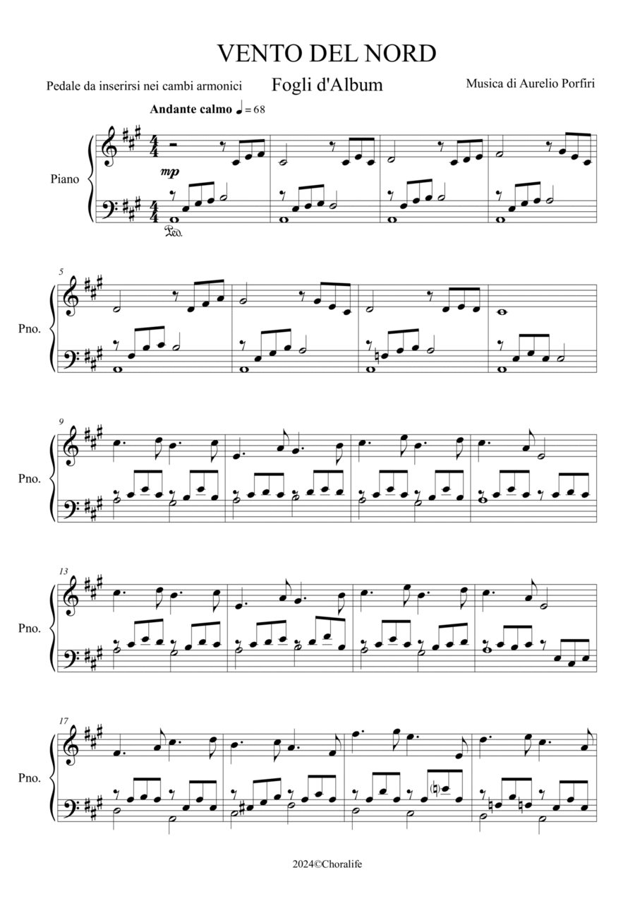 VENTO DEL NORD Chamber Music scores gallery preview page 1