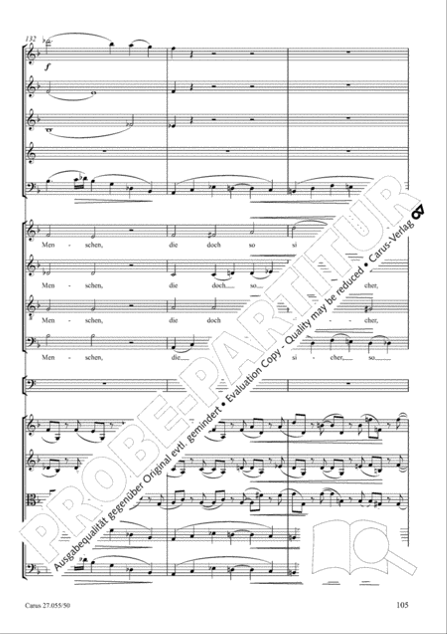 Ein Deutsches Requiem (German Requiem) 4-Part scores gallery preview page 112