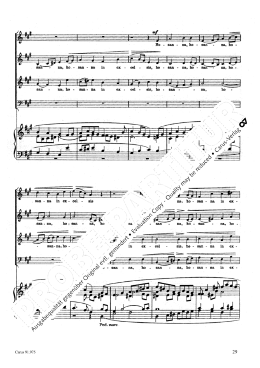 Missa pro pace 4-Part scores gallery preview page 32