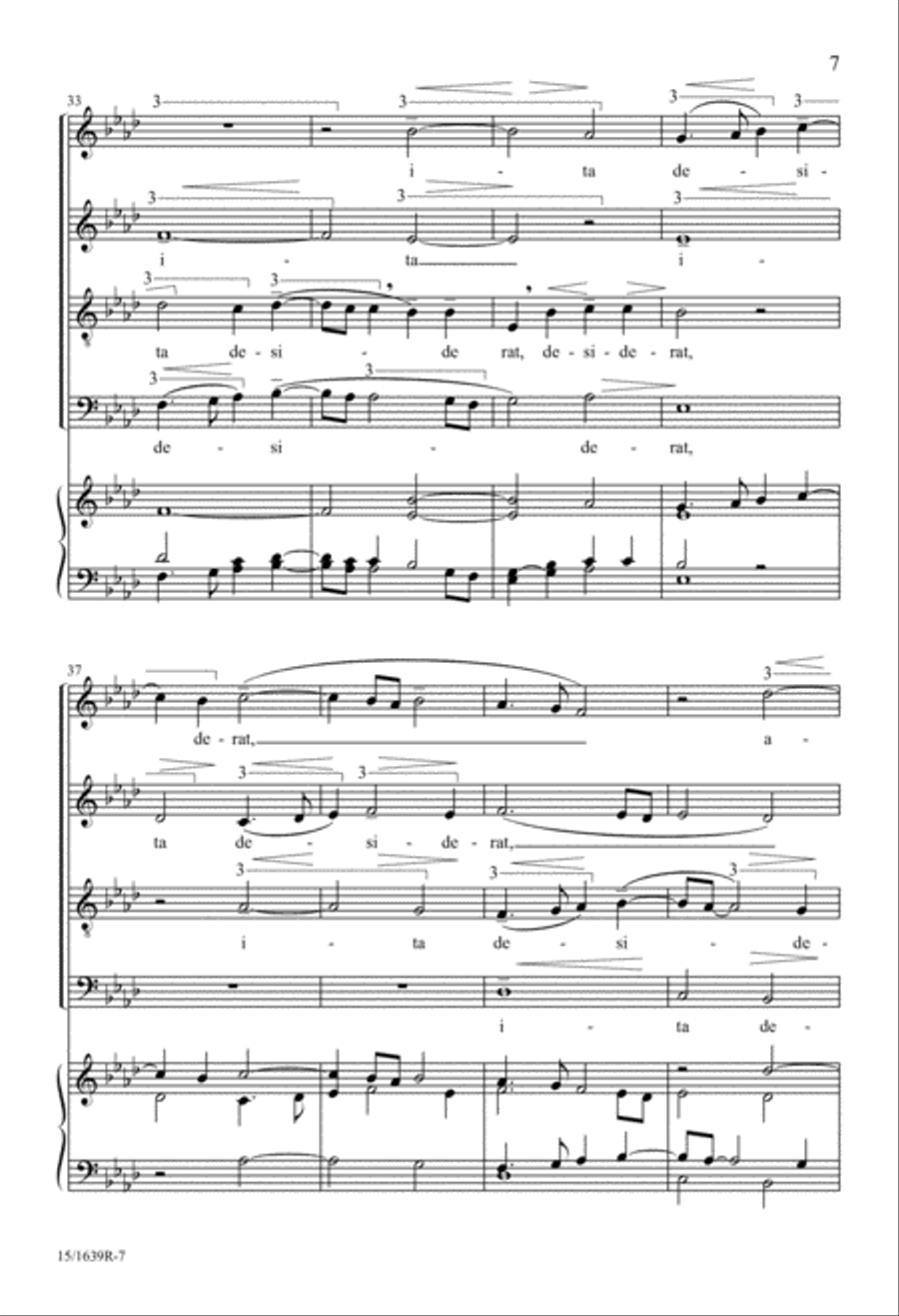 Motet Psalm 42 4-Part scores gallery preview page 8