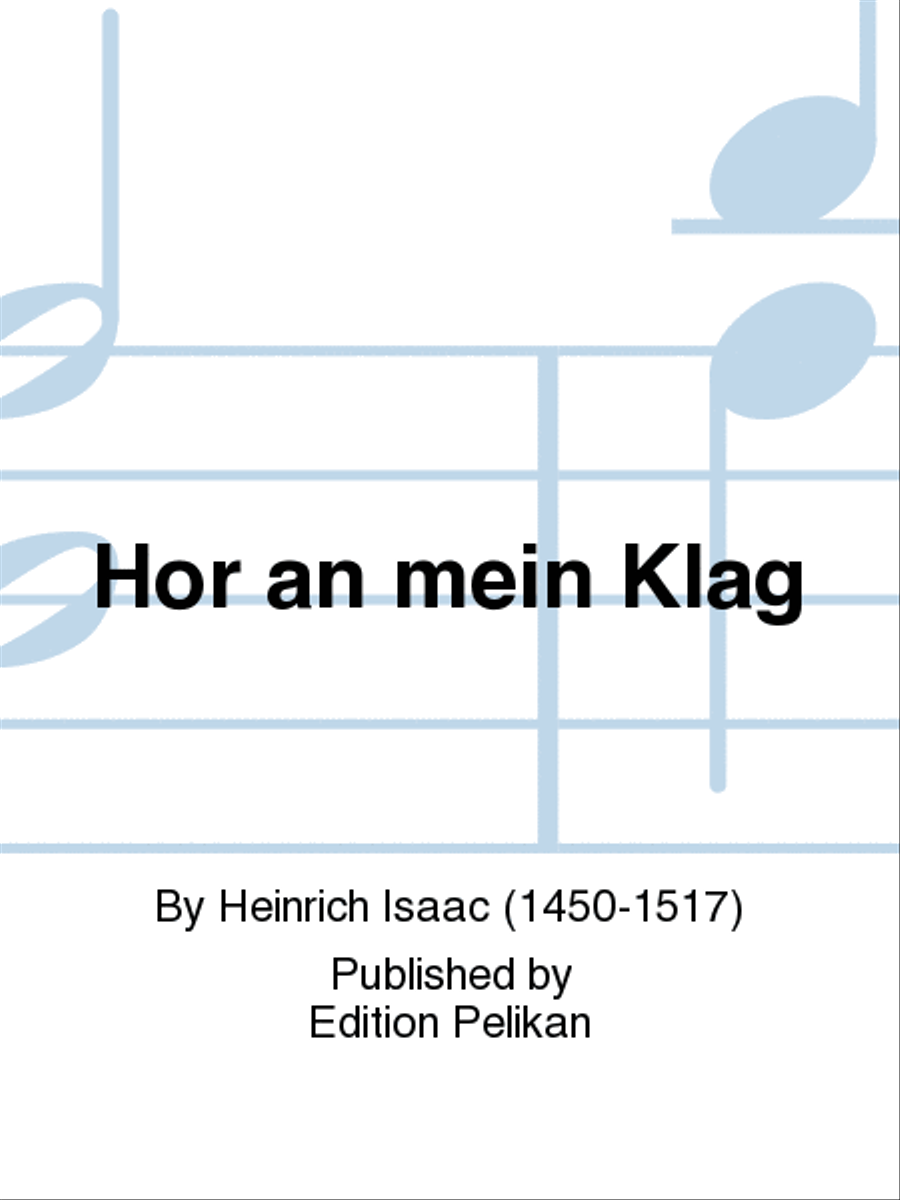 Hor an mein Klag