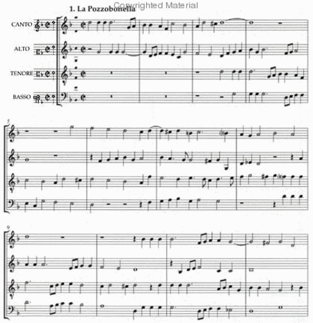 2 Canzoni Da Sonar (1600) - 4 Scores