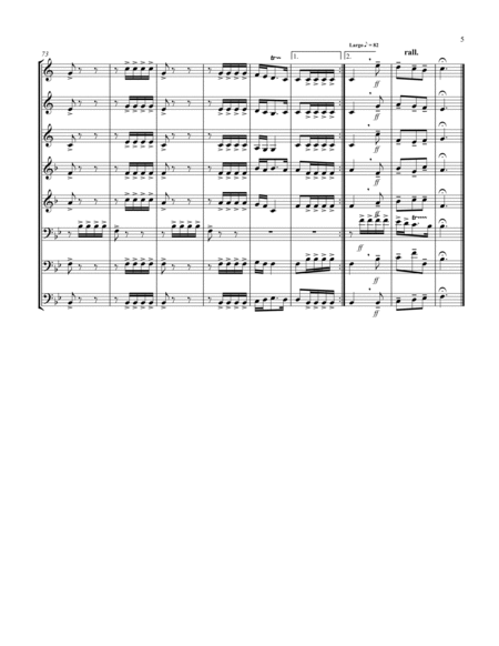 Allegro (from "Sonata for Trumpet") (Bb) (Brass Octet - 3 Trp, 2 Hrn, 2 Trb, 1 Tuba) (Trombone lead) image number null