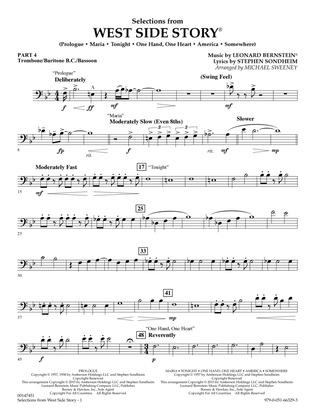 West Side Story (Selections for Flex-Band) (arr. Michael Sweeney) - Pt.4 - Trombone/Bar. B.C./Bsn.