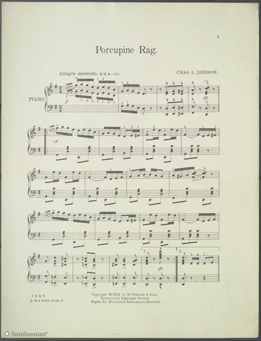 Porcupine Rag Porcupine Rag Piano Solo scores gallery preview page 2