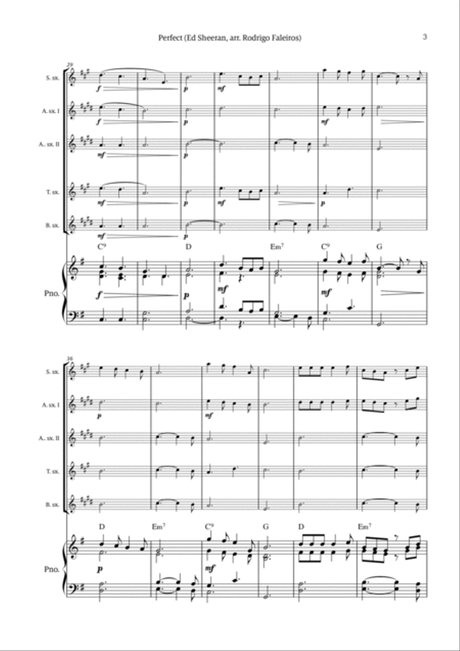 Perfect Tenor Saxophone scores gallery preview page 3