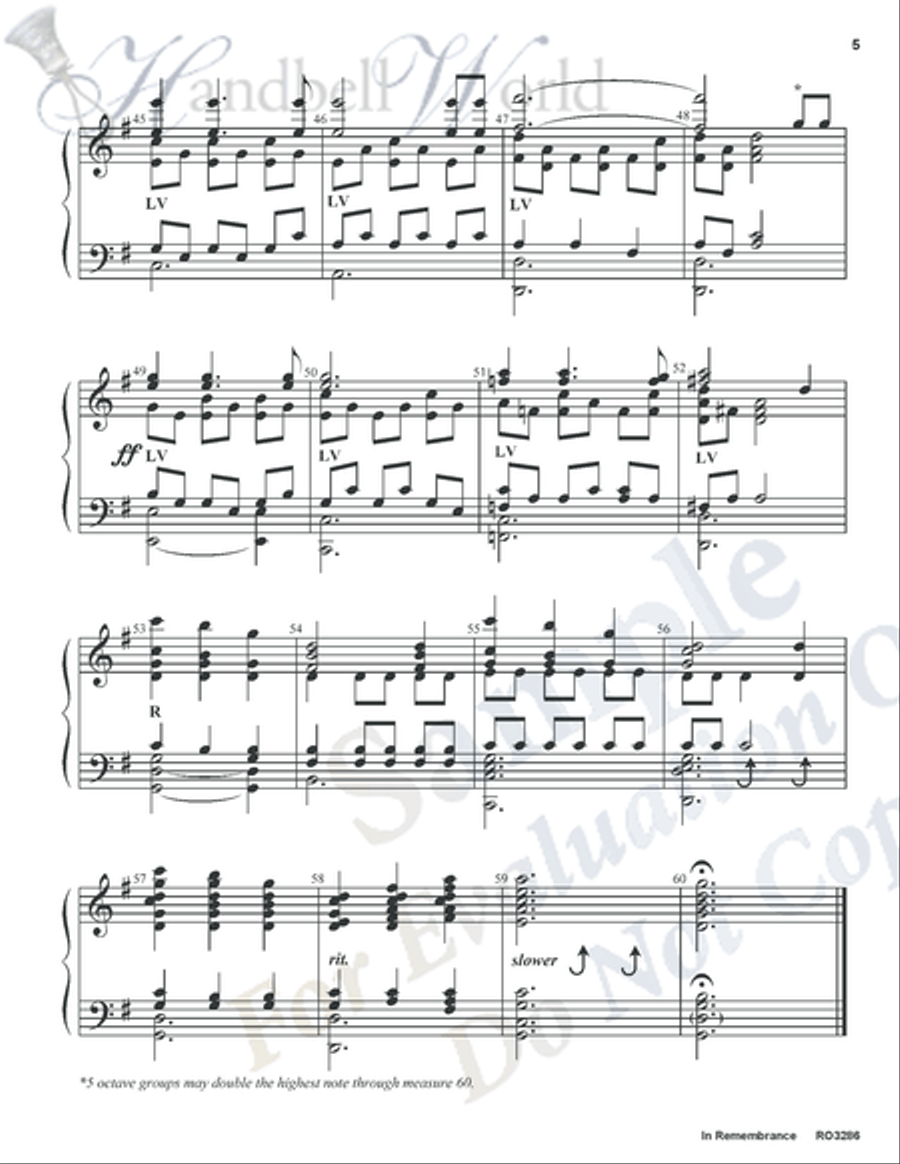 In Remembrance In Remembrance 5-Octaves scores gallery preview page 4