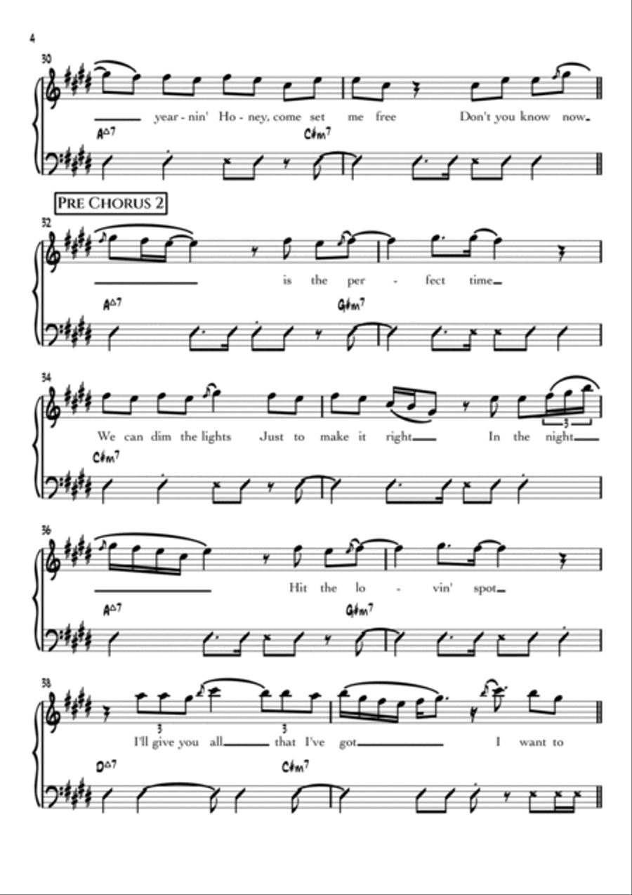 P.y.t. (Pretty Young Thing) Piano, Vocal, Guitar scores gallery preview page 4