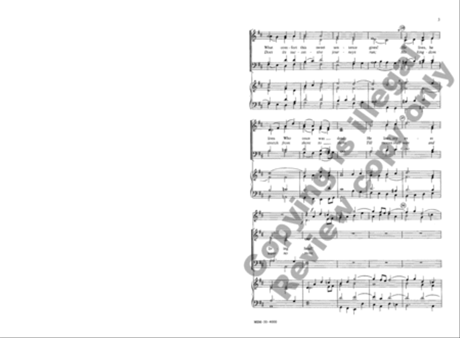 I Know That My Redeemer Lives (Jesus Shall Reign) 4-Part scores gallery preview page 3