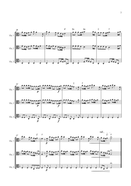 "Spring" (La Primavera) by Vivaldi - Easy version for VIOLA TRIO image number null