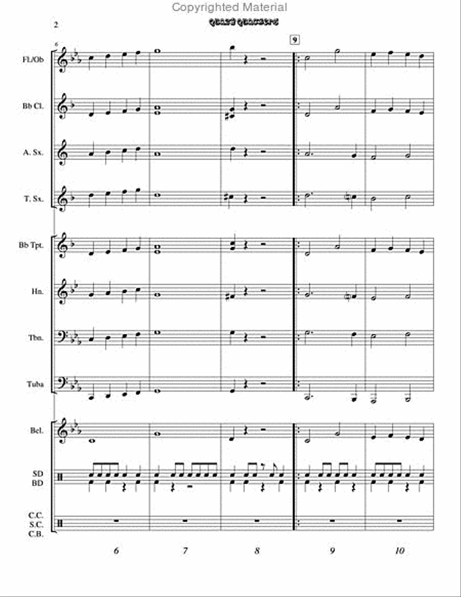 Quazy Quackers Quazy Quackers Concert Band scores gallery preview page 3