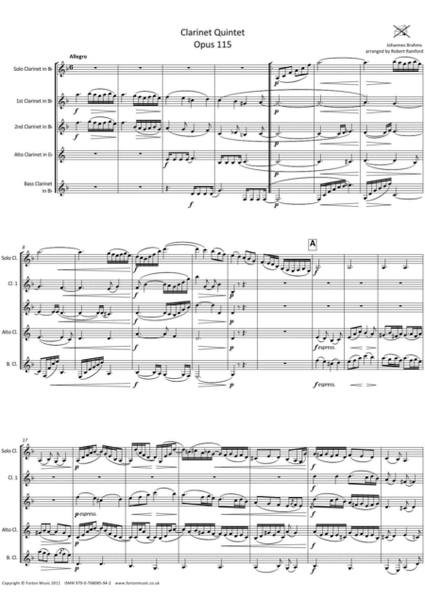 Clarinet Quintet, Opus 115